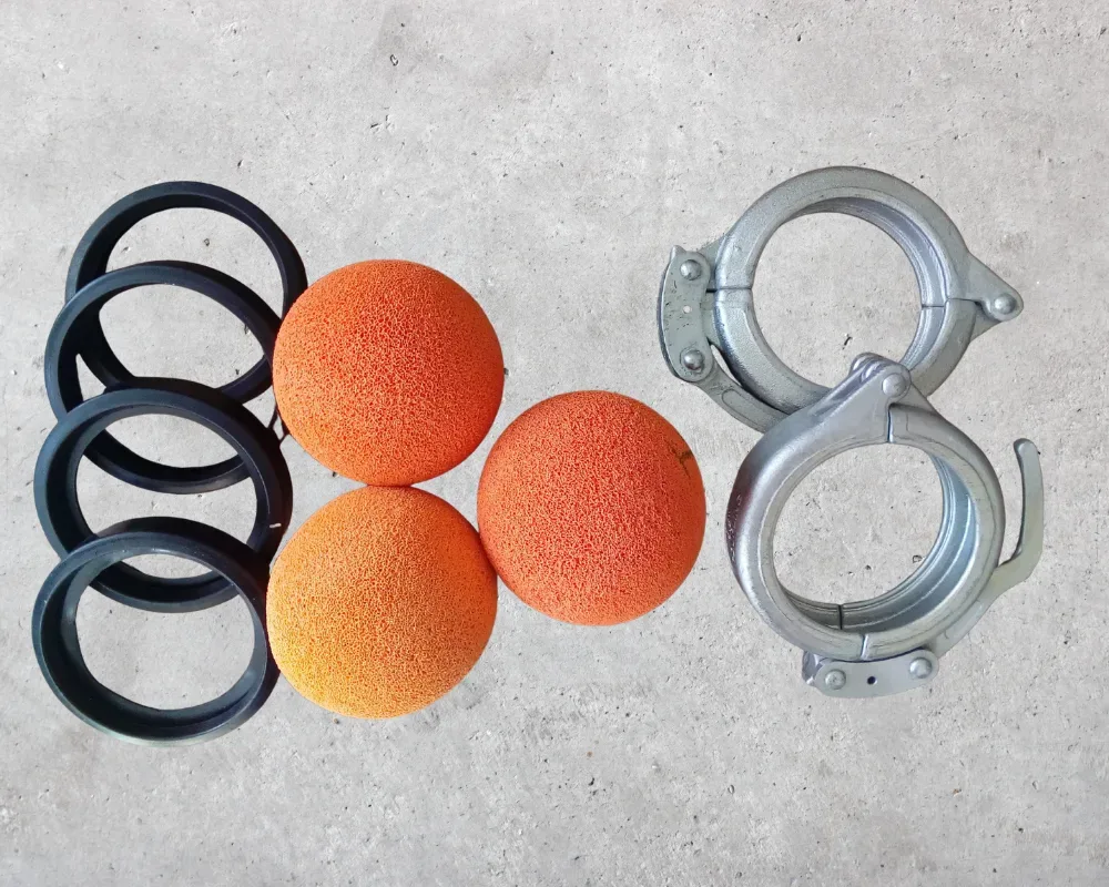 Concrete Pump Clamp, Cleaning Ball and Rubber Gasket